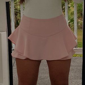 Zara pink Ruffle Skort